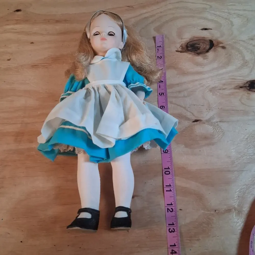 Madame Alexander Alice in Wonderland Doll Blue Dress Vintage 14 inch Toy Doll